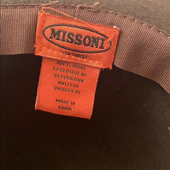 Missoni dark brown large floppy hat - Picture 2 of 3